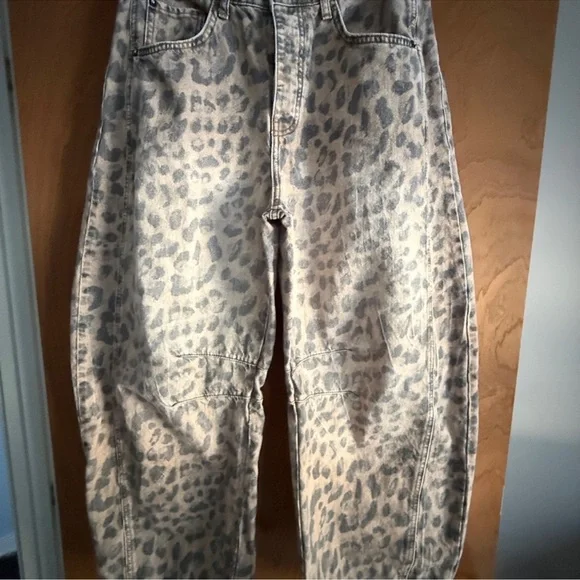 We The Free Animal Print Barrel Jeans - Picture 4 of 4